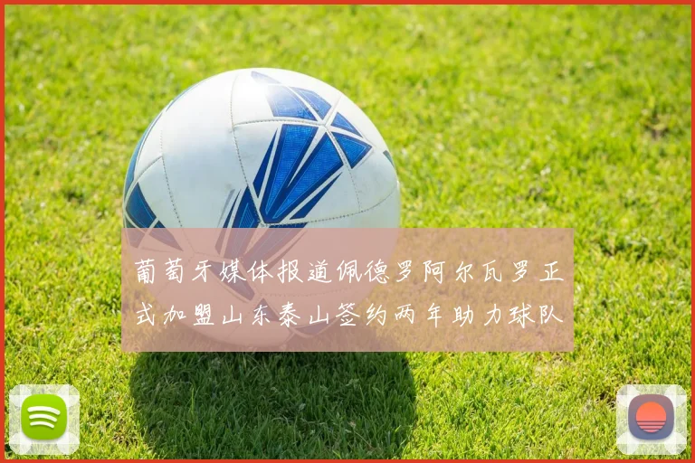 葡萄牙媒体报道佩德罗阿尔瓦罗正式加盟山东泰山签约两年助力球队发展